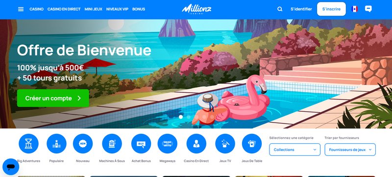 Meilleur millionz casino en ligne à France